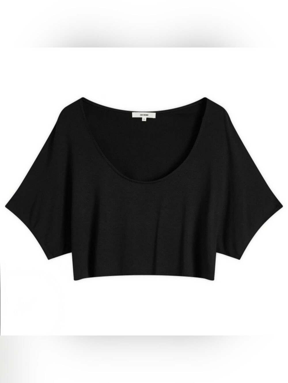 Joah Brown Relaxed Off-Shoulder Crop In Onyx Black | RARE | S/M - Picture 5 of 12